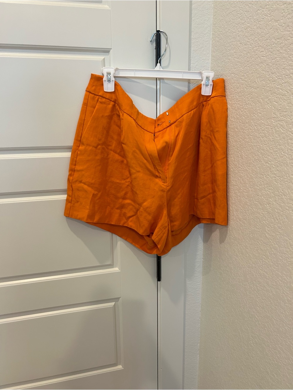 Express Bright Orange High-Waist Shorts 14 XL